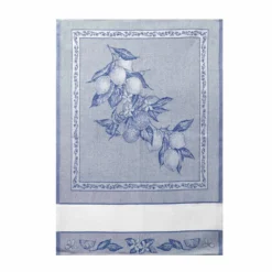 Strofinaccio Cucina Asciugapiatti Limoni In Puro Cotone Z330 -Articoli Per La Casa strofinaccio cucina asciugapiatti limoni in puro cotone blu 1