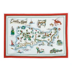 Strofinaccio Cucina Asciugapiatti L‘isola Di Capri In Puro Cotone U056