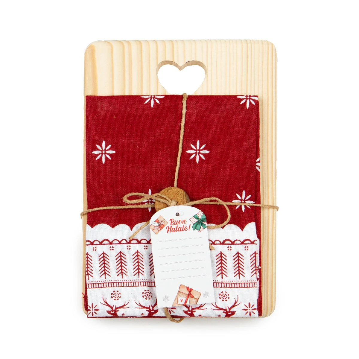 Tagliere + Strofinaccio Natalizio Deer X146 2 Tagliere + Strofinaccio Natalizio Deer X146 - immagine 2