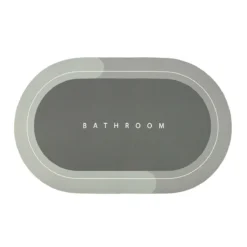 Tappetino Bagno Bathroom Antiscivolo Ovale J633 -Articoli Per La Casa tappetino multiuso bathroom antiscivolo ovale verde 1