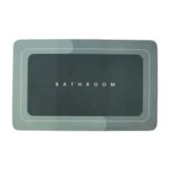 Tappetino Bagno Bathroom Antiscivolo Rettangolare J630 5 Tappetino Bagno Bathroom Antiscivolo Rettangolare J630 -Articoli Per La Casa tappetino multiuso bathroom antiscivolo rettangolare verde 1