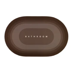 Tappetino Bagno Bathroom Shade Antiscivolo Ovale J631 -Articoli Per La Casa tappetino multiuso bathroom shade antiscivolo ovale nero 1