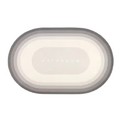 Tappetino Bagno Bathroom Shade Antiscivolo Ovale J631 -Articoli Per La Casa tappetino multiuso bathroom shade antiscivolo ovale perla 1