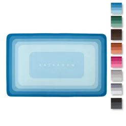 Tappetino Bagno Bathroom Shade Antiscivolo Rettangolare J632