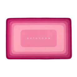 Tappetino Bagno Bathroom Shade Antiscivolo Rettangolare J632 -Articoli Per La Casa tappetino multiuso bathroom shade antiscivolo rettangolare fucsia 1