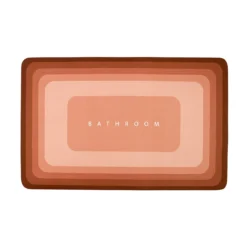 Tappetino Bagno Bathroom Shade Antiscivolo Rettangolare J632 -Articoli Per La Casa tappetino multiuso bathroom shade antiscivolo rettangolare marrone 1