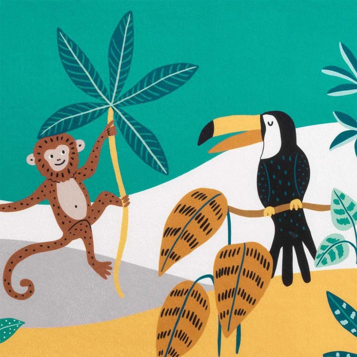 Tappetino Multiuso Jungle Story In Memory Foam K709 3 Tappetino Multiuso Jungle Story In Memory Foam K709 - immagine 3