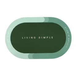 Tappetino Multiuso Living Simple Antiscivolo Ovale J629 -Articoli Per La Casa tappetino multiuso living simple antiscivolo ovale verde 3