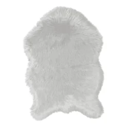 Tappetino Sagomato Eskimo Di Daunex 60x90 Cm J319 -Articoli Per La Casa tappetino sagomato eskimo di daunex grigio perla 3
