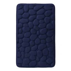 Tappetino Da Bagno Antiscivolo Sassolini Tappeto Memory Foam 50x80 Cm R292 -Articoli Per La Casa tappeto bagno memory foam sassolini blu 2