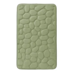 Tappetino Da Bagno Antiscivolo Sassolini Tappeto Memory Foam 50x80 Cm R292 -Articoli Per La Casa tappeto bagno memory foam sassolini verde 2