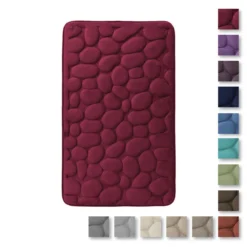 Tappetino Da Bagno Antiscivolo Sassolini Tappeto Memory Foam 50x80 Cm R292