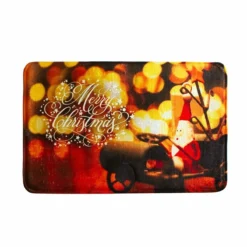 Tappetino Da Bagno Natalizio Merry Christmas In Memory Foam Z690