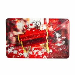 Tappetino Da Bagno Natalizio Slitta Di Babbo Natale In Memory Foam Z700