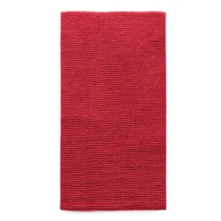 Tappeto Da Bagno Rettangolare Soffy In Microfibra S331 -Articoli Per La Casa tappeto da bagno soffy in microfibra 65x130 cm bordeaux 1