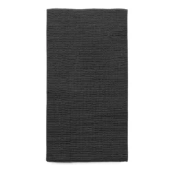 Tappeto Da Bagno Rettangolare Soffy In Microfibra S331 -Articoli Per La Casa tappeto da bagno soffy in microfibra 65x130 cm nero 1