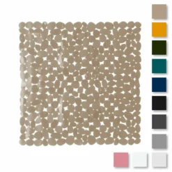 Tappetino Per Doccia Vitamine Antiscivolo In Pvc 52x52 Cm Y426