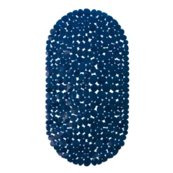 Tappetino Per Vasca Vitamine Antiscivolo In Pvc 36x69 Cm Y425 -Articoli Per La Casa tappeto fondo vasca in pvc vitamine antiscivolo 36x69 cm indaco 1