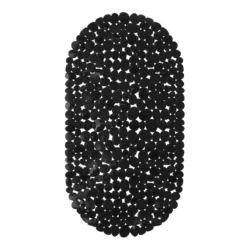 Tappetino Per Vasca Vitamine Antiscivolo In Pvc 36x69 Cm Y425 -Articoli Per La Casa tappeto fondo vasca in pvc vitamine antiscivolo 36x69 cm nero 1