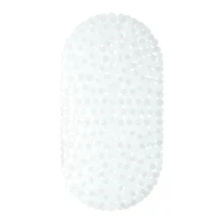 Tappetino Per Vasca Vitamine Antiscivolo In Pvc 36x69 Cm Y425 -Articoli Per La Casa tappeto fondo vasca in pvc vitamine antiscivolo 36x69 cm trasparente 1