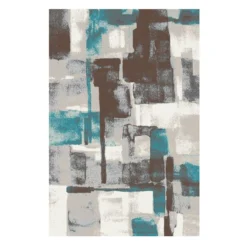 Tappeto Moderno Decora Abstract - Dimensioni Varie J879 -Articoli Per La Casa tappeto moderno decora abstract blu 160x230 1