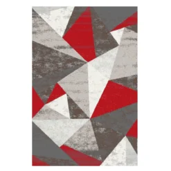 Tappeto Moderno Decora Geometric - Dimensioni Varie J878 5 Tappeto Moderno Decora Geometric - Dimensioni Varie J878 -Articoli Per La Casa tappeto moderno decora geometric rosso 160x230 1