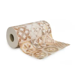 Passatoia Al Metro In Vinile Maiolica Beige Digitale Larghezza 50 Cm V905