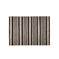 Tappeto Rettangolare Aldabra In Juta E Cotone J399 5 Tappeto Rettangolare Aldabra In Juta E Cotone J399 -Articoli Per La Casa tappeto rettangolare aldabra in juta e cotone nero 2