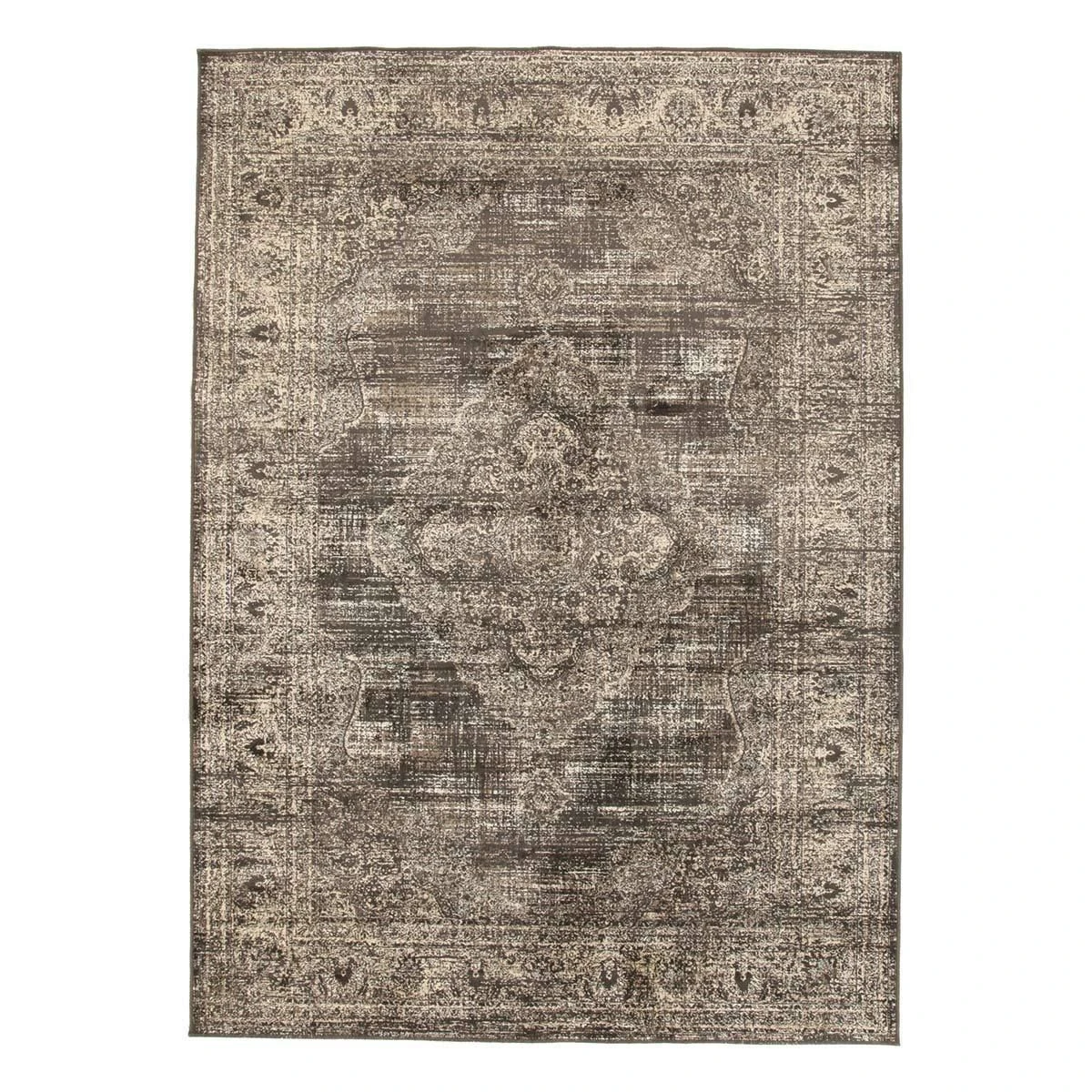 Tappeto Vintage Medallion Marrone - 200x290 Cm N112 1 Tappeto Vintage Medallion Marrone - 200x290 Cm N112