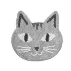 Tappeto Sagomato Antiscivolo Gatto Mirtillo 60x60 Cm In Cotone S571 -Articoli Per La Casa tappeto sagomato antiscivolo mirtillo 60x60 cm in cotone grigio