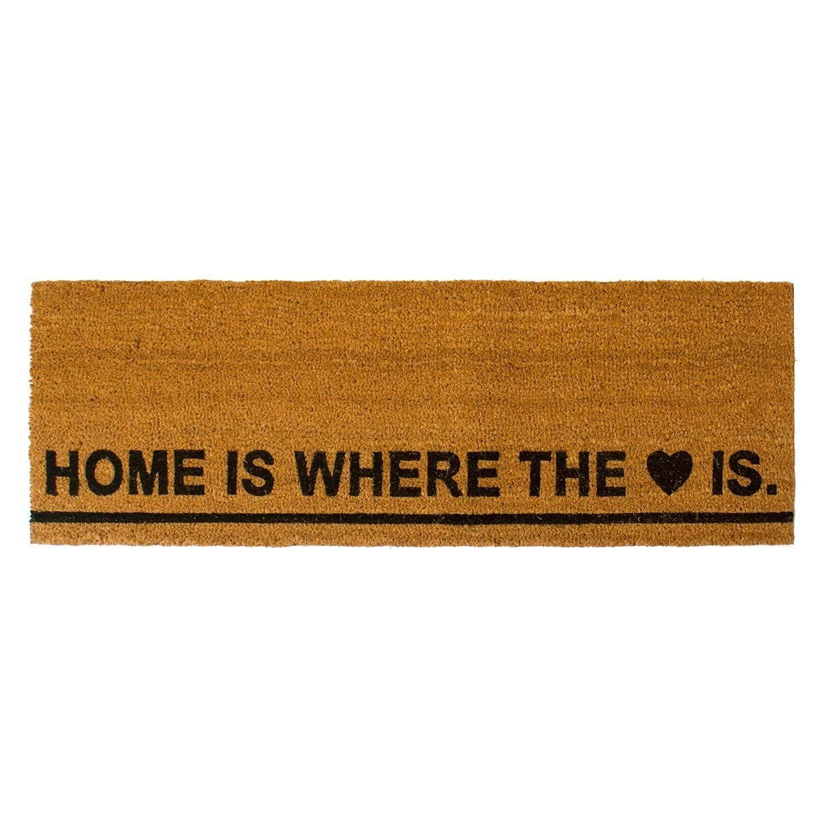 Zerbino Passatoia In Cocco Home Is Where Your Heart Is 40x120 Cm Base Pvc R040