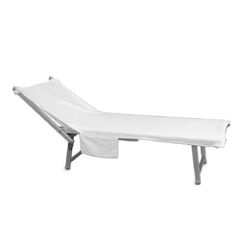 Telo Coprilettino Mare Morbidissimi In Spugna Con Tasche J442 -Articoli Per La Casa telo coprilettino mare morbidissimi in spugna con tasche bianco 3