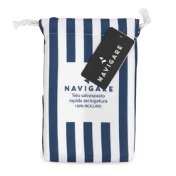 Telo In Microfibra Navigare Con Sacca 90x170 Cm J679 -Articoli Per La Casa telo in microfibra navigare con sacca 90x170 cm blu 1 1