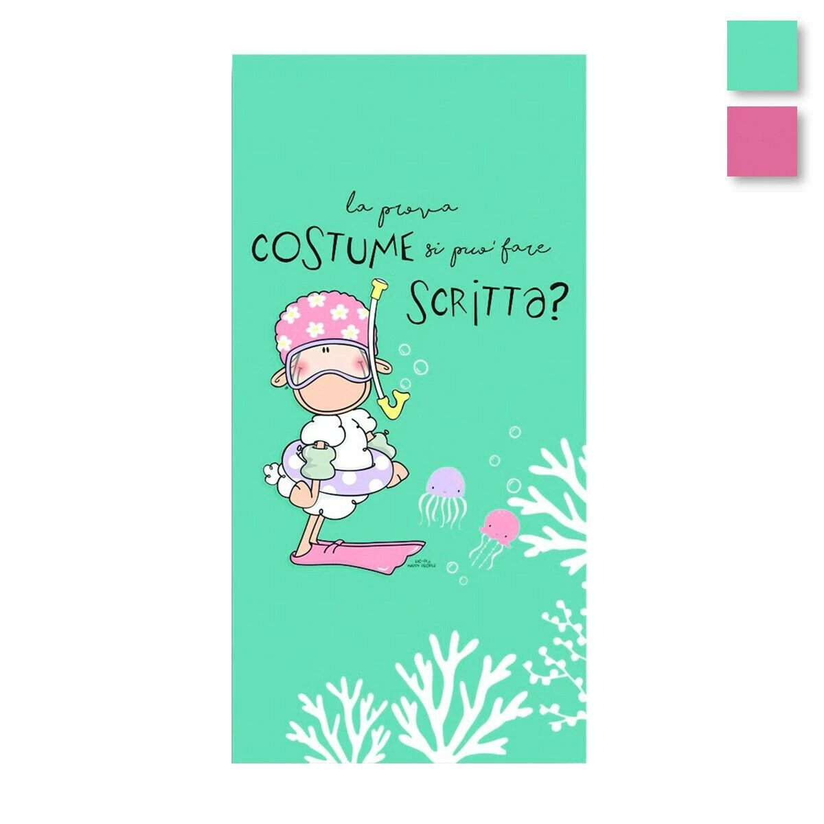 Telo Mare Ecofibra Prova Costume Di Happy People V987 1 Telo Mare Ecofibra Prova Costume Di Happy People V987