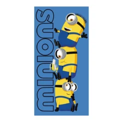 Telo Mare Minions In Spugna Di Cotone J688