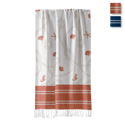 Telo Mare Pareo Fouta Baleari In Cotone Con Frange K131 -Articoli Per La Casa telo mare pareo fouta baleari in cotone con frange