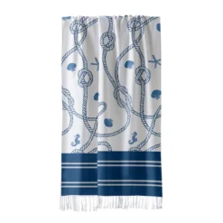 Telo Mare Pareo Fouta Baleari In Cotone Con Frange K131 5 Telo Mare Pareo Fouta Baleari In Cotone Con Frange K131 -Articoli Per La Casa telo mare pareo fouta baleari in cotone con frange blu 1