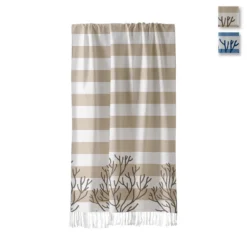 Telo Mare Pareo Fouta Capri In Cotone Con Frange K132