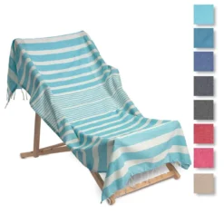Telo Mare Pareo Fouta Minorca Con Frange 90x170 Cm K381