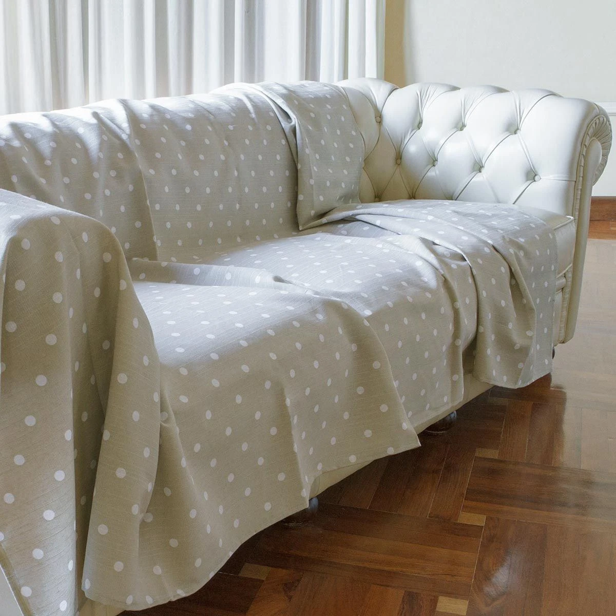 Telo Arredo Foulard Multiuso Morbidissimi Dis. Pois 160x280 Cm N929 3 Telo Arredo Foulard Multiuso Morbidissimi Dis. Pois 160x280 Cm N929 - immagine 3