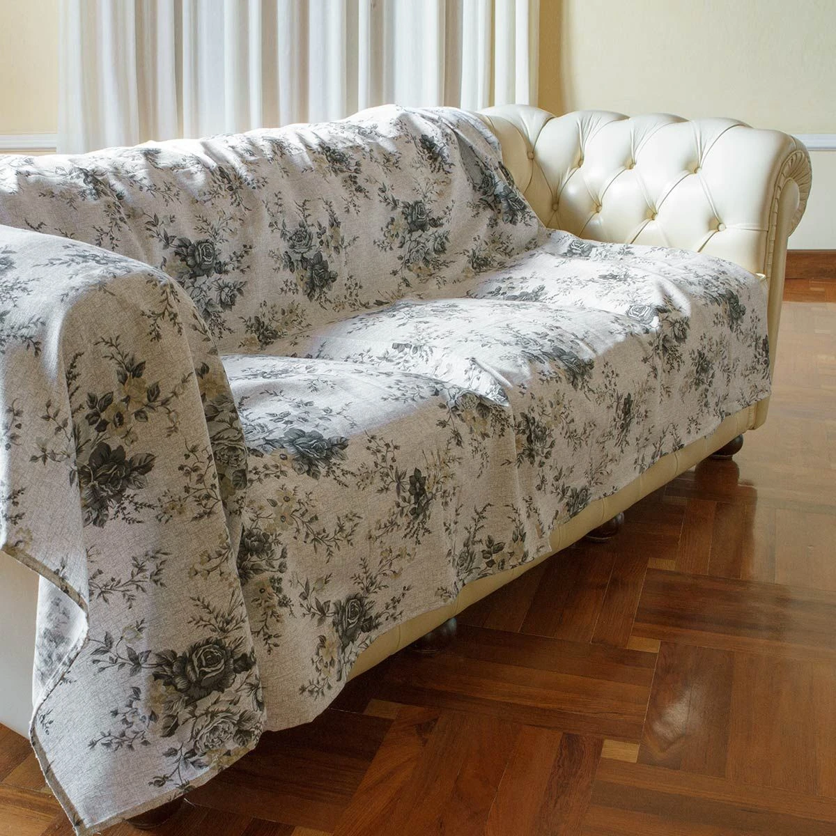 Telo Multiarredo Morbidissimi Foulard Dis. Fiori 160x280 Cm N930 7 Telo Multiarredo Morbidissimi Foulard Dis. Fiori 160x280 Cm N930 - immagine 7