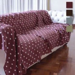 Foulard Arredo Multiuso Morbidissimi Dis. Cuori 260x280 Cm N925