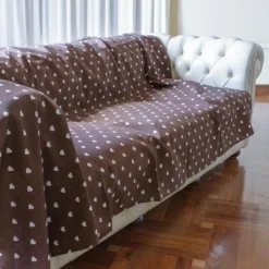 Foulard Arredo Multiuso Morbidissimi Dis. Cuori 260x280 Cm N925 -Articoli Per La Casa telo arredo multiuso morbidissimi 260x280 cm 1