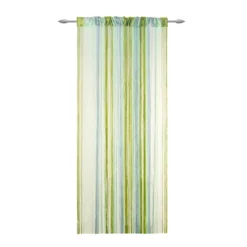 Tenda Arredo A Fili Millerighe Multicolor 140x280 W022 -Articoli Per La Casa tenda a fili millerighe multicolor verde 1