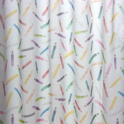 Tessuto Per Tenda Al Metro Matite C/stampa Digitale Altezza 315 Cm V578