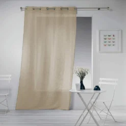 Pannello Tenda Effetto Lino Con Borchie - Dimensioni Varie Z372 -Articoli Per La Casa tenda arredo con borchie haltona effetto lino nocciola 2