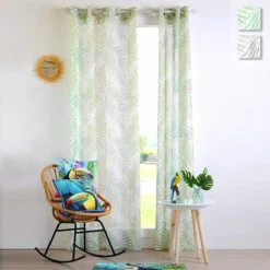 Tenda Arredo Filtrante Cynara Effetto Lino Con Borchie 140x260 Cm Y424