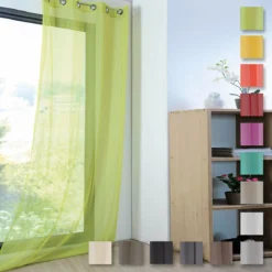 Tenda Arredo Velata Monna 140x280 Cm Con Borchie R710