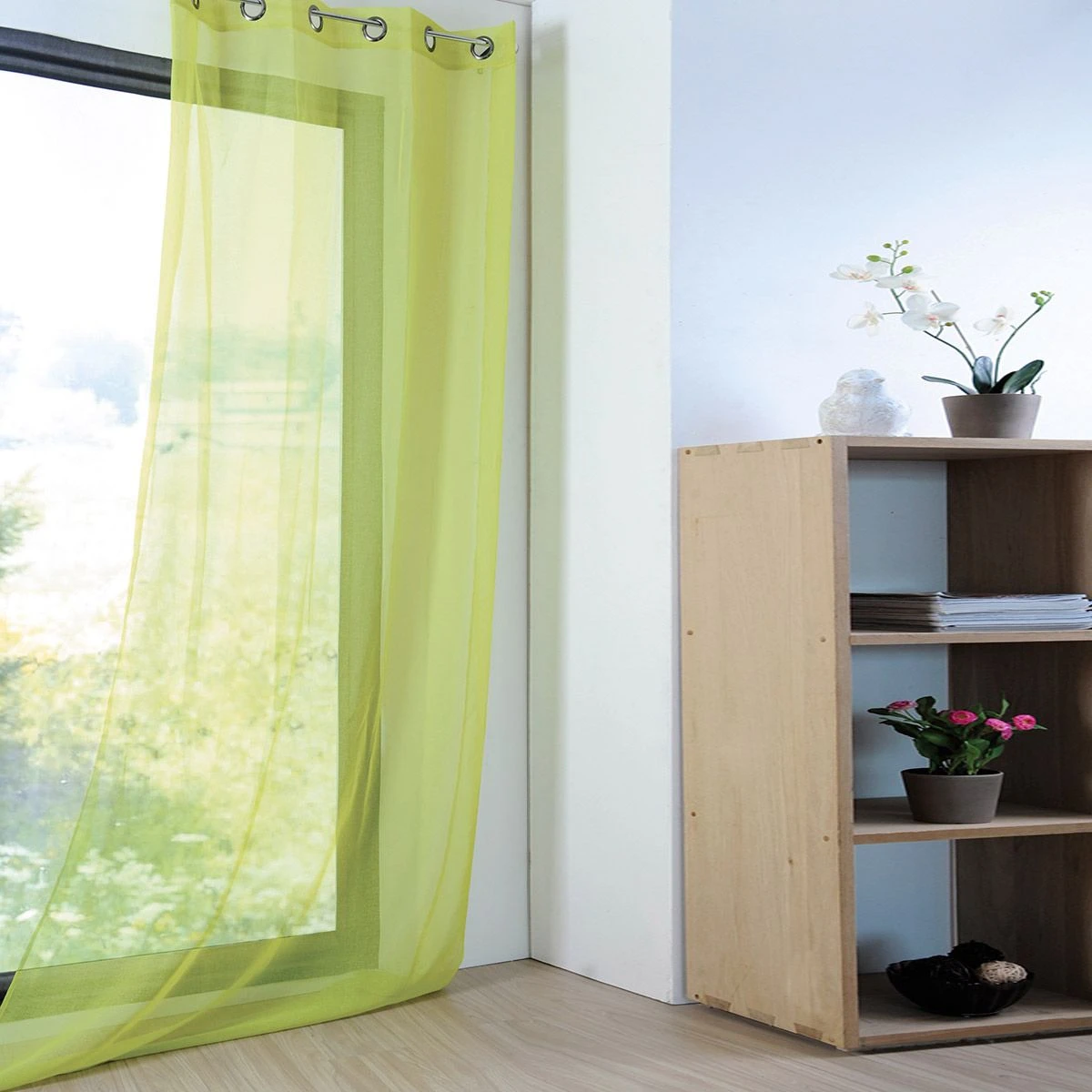 Tenda Arredo Velata Monna 140x280 Cm Con Borchie R710 2 Tenda Arredo Velata Monna 140x280 Cm Con Borchie R710 - immagine 2