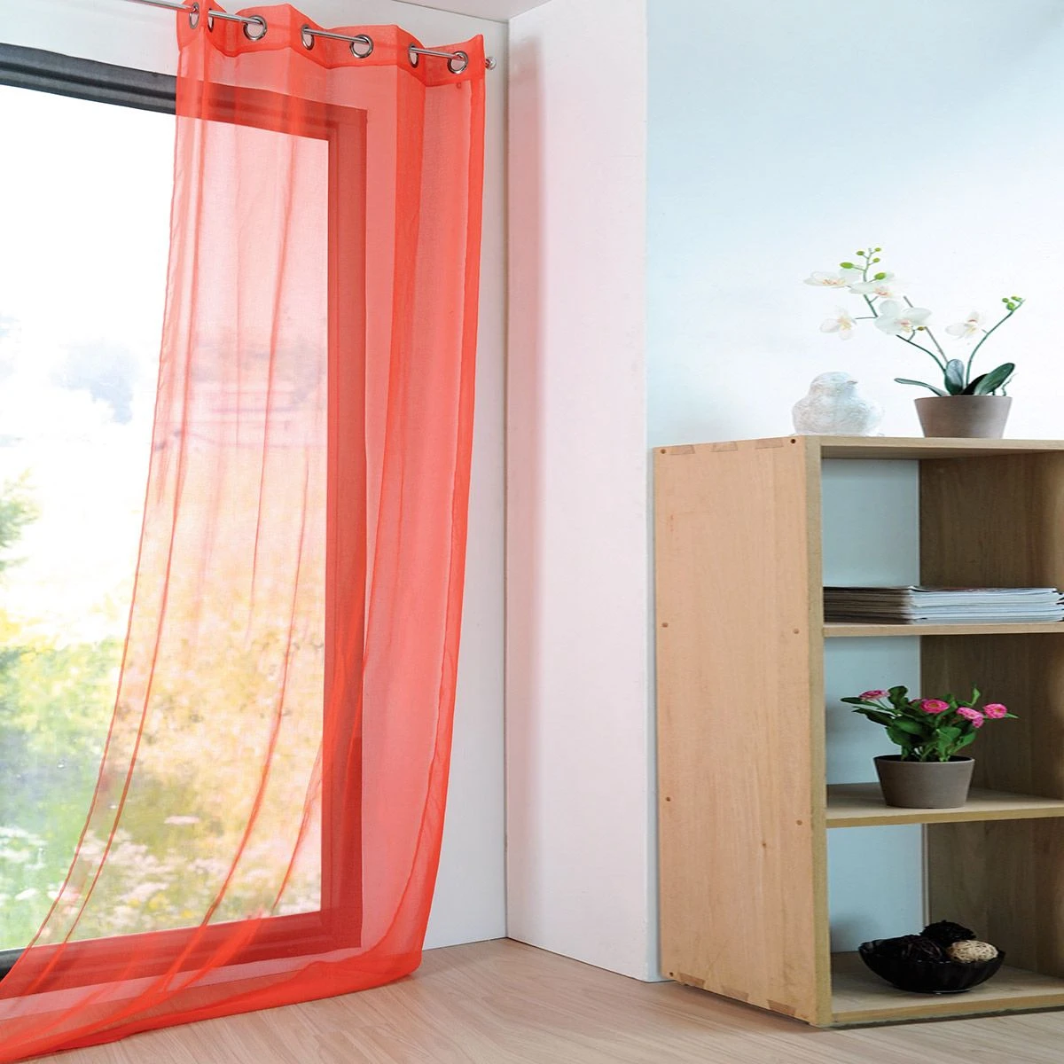 Tenda Arredo Velata Monna 140x280 Cm Con Borchie R710 3 Tenda Arredo Velata Monna 140x280 Cm Con Borchie R710 - immagine 3